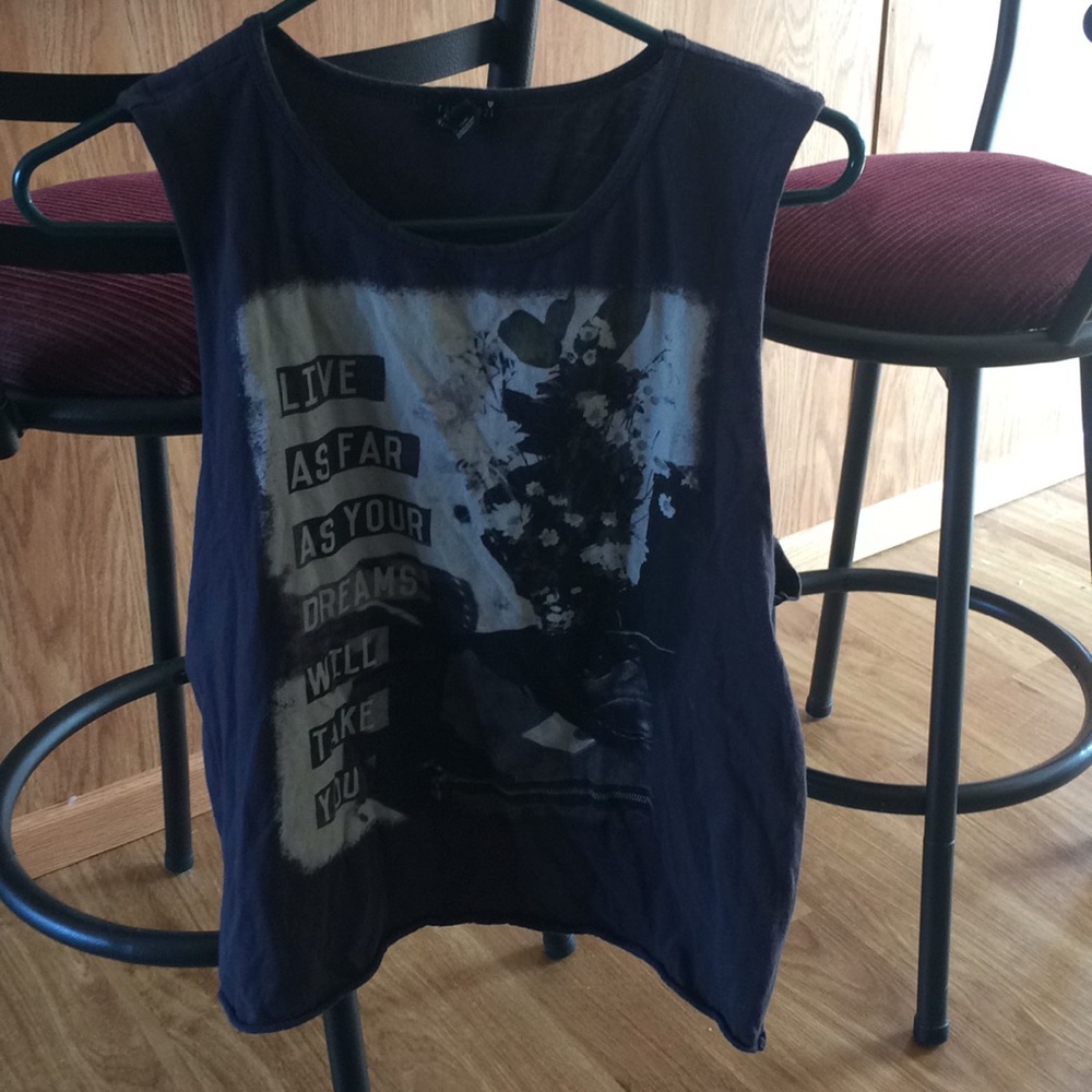 Flower muscle tank
